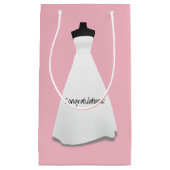 ブライダルシャワーのギフトバッグ スモールペーパーバッグ (正面)