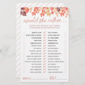 ブライダルシャワーのゲームは彼女はむしろ紅葉 (正面/裏面)