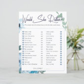 ブライダルシャワーのゲーム彼女は青いバラ (スタンド正面)