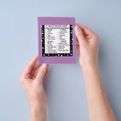 ブライダルシャワーのゲーム チラシ (手)