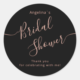 ブライダルシャワーのシール。 ラウンドシール