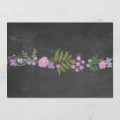 ブライダルシャワーのチョークの紫色の旅程のバチェロレッテ プログラム (裏面)