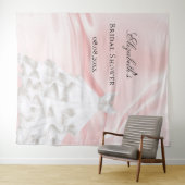 ブライダルシャワーのドレス名 ブラッシュピンク 白 タペストリー (インサイチュ(横))