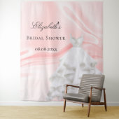 ブライダルシャワーのドレス名 ブラッシュピンク 白 タペストリー (インサイチュ)