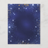 ブライダルシャワーのネイビーブルーとゴールドの風船　予算に合わせて チラシ (裏面)