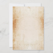 ブライダルシャワーのパーティーのばら色のスカルのハロウィンの招待 招待状 (裏面)