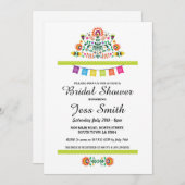 ブライダルシャワーのパーティーのフェスタのメキシコ招待 招待状 (正面/裏面)