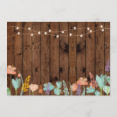 ブライダルシャワーのパーティーの花の旅程のバチェロレッテ プログラム (裏面)