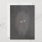 ブライダルシャワーのパーティーゴシック様式フレームのハロウィンの招待 招待状 (裏面)