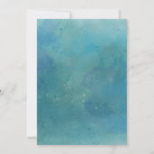 ブライダルシャワーのモダンでエレガントなマグノリアの花柄の芸術 招待状 (裏面)