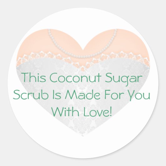 ブライダルシャワーのラベルはシュガースクラブを好む ラウンドシール (正面)