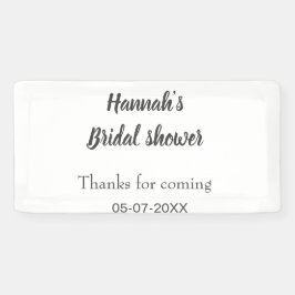 ブライダルシャワーの名前感謝していの追加来日の年 横断幕