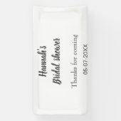 ブライダルシャワーの名前感謝していの追加来日の年 横断幕 (縦)