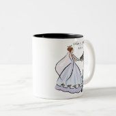 ブライダルシャワーの好意によってカスタマイズマグ ツートーンマグカップ (正面右)