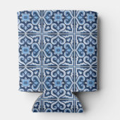 ブライダルシャワーの好意ギフト青いタイルのレモンAmalfi 缶クーラー (裏面)