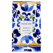 ブライダルシャワーの好意ビエトリイタリアンブルー スモールペーパーバッグ (正面)