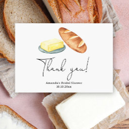 ブライダルシャワーの思い出 "Butter Together" で感謝の気持ちを サンキューカード