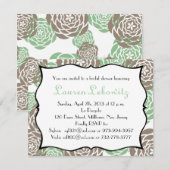 ブライダルシャワーの招待はのためのlauren 招待状 (正面/裏面)