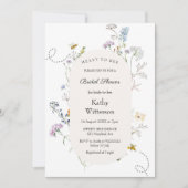 ブライダルシャワーの招待を受けることを意図した 招待状 (正面)