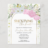 ブライダルシャワーの招待状を結んでいる (正面)