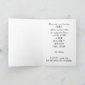 ブライダルシャワーの招待状ファンキーな花嫁 招待状 (内部)