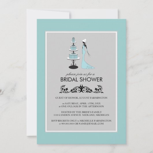 ブライダルシャワーの招待状 招待状 (正面)