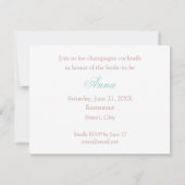 ブライダルシャワーの招待状 招待状 (裏面)