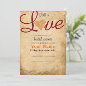 ブライダルシャワーの招待状 招待状 (スタンド正面)