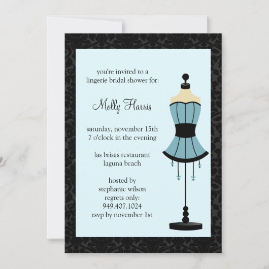 ブライダルシャワーの招待状 招待状 (正面)