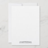 ブライダルシャワーの招待-お茶 招待状 (裏面)