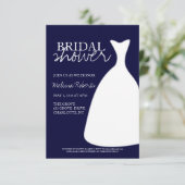ブライダルシャワーの招待|のシルエット 招待状 (スタンド正面)