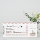 ブライダルシャワーの招待、彼女はウィYesと述べた 招待状 (スタンド正面)