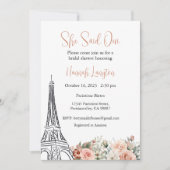 ブライダルシャワーの招待、彼女はウィYesと述べた 招待状 (正面)