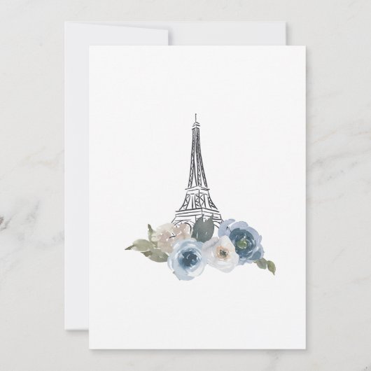 ブライダルシャワーの招待、彼女はウィYesと述べた 招待状 (裏面)