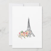 ブライダルシャワーの招待、彼女はウィYesと述べた 招待状 (裏面)