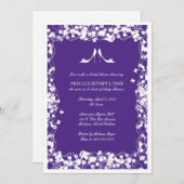 ブライダルシャワーの招待 招待状 (正面/裏面)