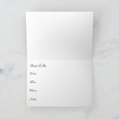 ブライダルシャワーの招待 招待状 (内部)