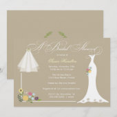 ブライダルシャワーの招待 招待状 (正面/裏面)