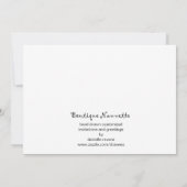 ブライダルシャワーの招待 招待状 (裏面)