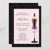 ブライダルシャワーの招待 招待状 (正面/裏面)