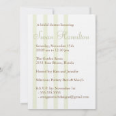 ブライダルシャワーの招待 招待状 (裏面)