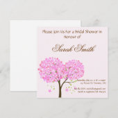 ブライダルシャワーの招待 招待状 (正面/裏面)