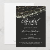 ブライダルシャワーの招待|明るい夜 招待状 (正面/裏面)