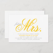 ブライダルシャワーの招待|未来のミセス 招待状 (正面/裏面)