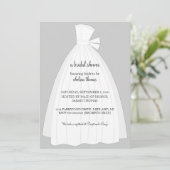 ブライダルシャワーの招待{Silver} 招待状 (スタンド正面)