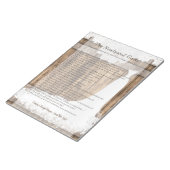 ブライダルシャワーの新しいゲーム素朴 – ウッド&レース👰 ノートパッド (アングル)