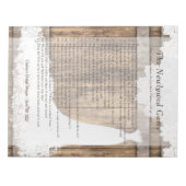 ブライダルシャワーの新しいゲーム素朴 – ウッド&レース👰 ノートパッド (正面)