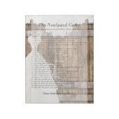 ブライダルシャワーの新しいゲーム – 素朴木とレース ノートパッド (回転)