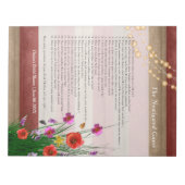 ブライダルシャワーの新作戦 – ワイルドフラワー ノートパッド (正面)