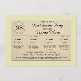 ブライダルシャワーの旅程のバチェロレッテの図書館の本 招待状
